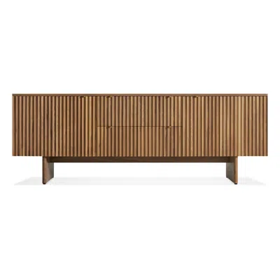 Blu Dot Murmur 2 Door / 2 Drawer Console In Walnut