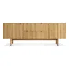 Blu Dot Murmur 2 Door / 2 Drawer Console In White Oak