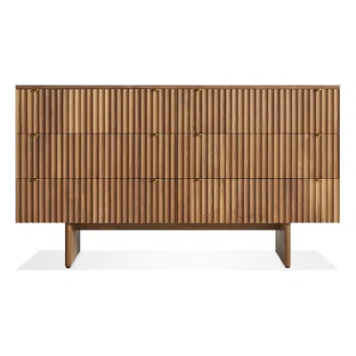 Blu Dot Murmur 6 Drawer Dresser - Walnut In Brown