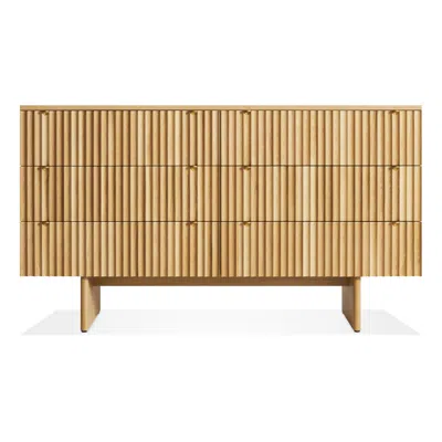 Blu Dot Murmur 6 Drawer Dresser In White Oak