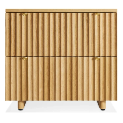 Blu Dot Murmur Nightstand In White Oak