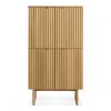 Blu Dot Murmur Storage Cabinet - White Oak In Brown