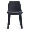Blu Dot Neat Leather Dining Chair In Ink Leather