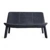 Blu Dot Neat Settee Leather In Ink Leather