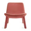 Blu Dot Neat Velvet Lounge Chair In Ablin Velvet