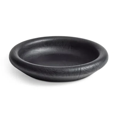 Blu Dot Nest Large Bowl In Black Stained Acacia