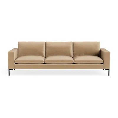 Blu Dot New Standard 104" Sofa - Camel Velvet / Black