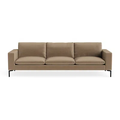 Blu Dot New Standard 104" Sofa - Otter Velvet / Black