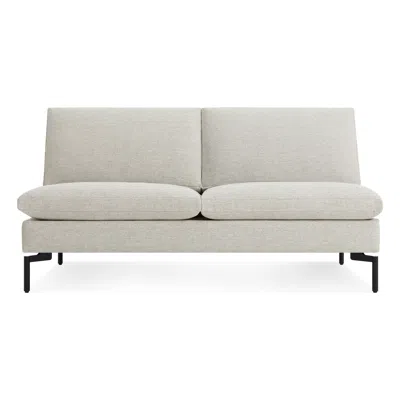 Blu Dot New Standard 60" Armless Sofa - Maharam Mode In Clavicle / Black