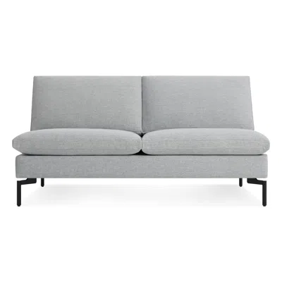 Blu Dot New Standard 60" Armless Sofa - Maharam Mode In Intaglio / Black