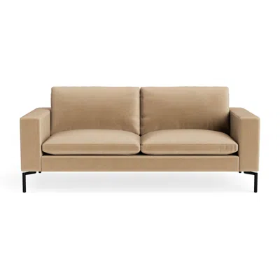 Blu Dot New Standard 78" Sofa - Camel Velvet / Black