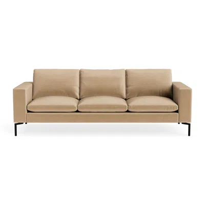 Blu Dot New Standard 92" Sofa - Camel Velvet / Black