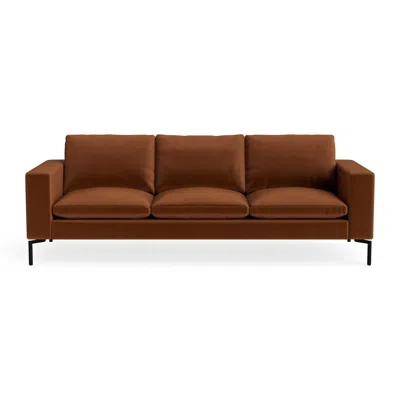 Blu Dot New Standard 92" Sofa - Copper Velvet / Black