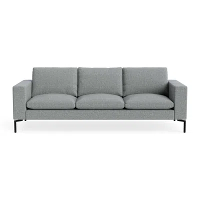 Blu Dot New Standard 92" Sofa - Kvadrat Guest Grey Blue / Black