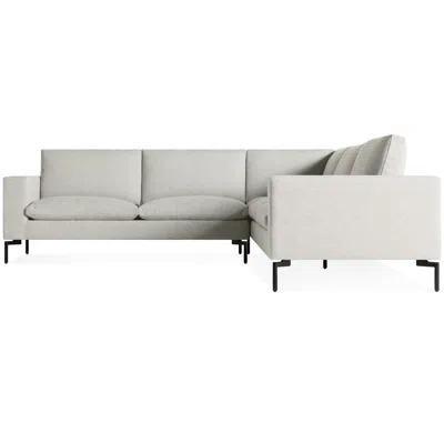 Blu Dot New Standard Left Sectional Sofa In Maharam Mode In Clavicle/black