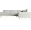 Blu Dot New Standard Left Sectional Sofa In Maharam Mode In Clavicle/white