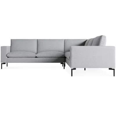 Blu Dot New Standard Left Sectional Sofa In Maharam Mode In Intaglio/black