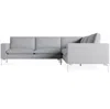 Blu Dot New Standard Left Sectional Sofa In Maharam Mode In Intaglio/white