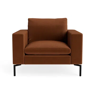 Blu Dot New Standard Lounge Chair - Copper Velvet / Black