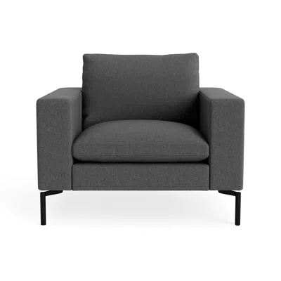 Blu Dot New Standard Lounge Chair - Gabro Grey / Black
