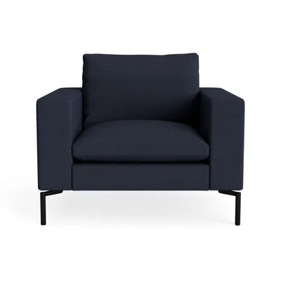 Blu Dot New Standard Lounge Chair - Kvadrat Autumn Navy / Black