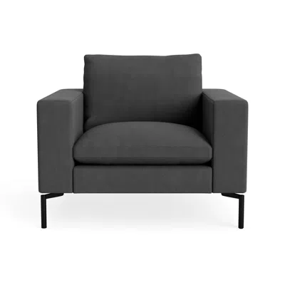 Blu Dot New Standard Lounge Chair - Maharam Meld In Panda / Black