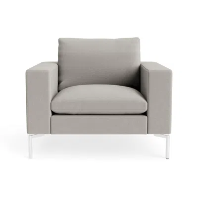 Blu Dot New Standard Lounge Chair - Maharam Mode In Clavicle / White
