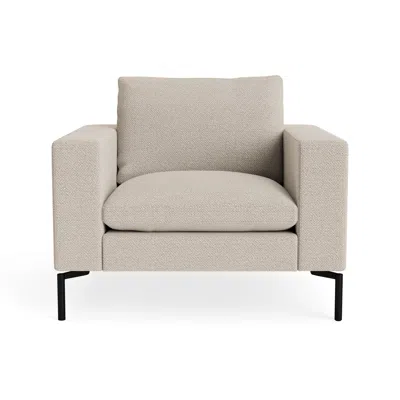 Blu Dot New Standard Lounge Chair - Sanford Linen / Black