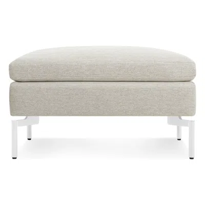 Blu Dot New Standard Ottoman - Maharam Mode In Clavicle / White