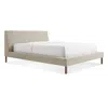 Blu Dot New Standard Queen Bed In Tait Stone/walnut