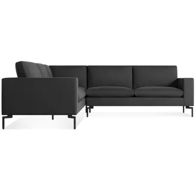 Blu Dot New Standard Right Sectional Sofa In Maharam Meld In Panda/black