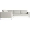 Blu Dot New Standard Right Sectional Sofa In Maharam Mode In Clavicle/white