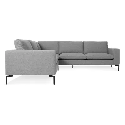 Blu Dot New Standard Right Sectional Sofa In Spitzer Grey/black