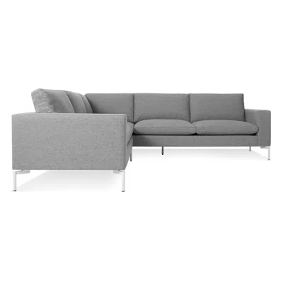 Blu Dot New Standard Right Sectional Sofa In Spitzer Grey/white
