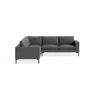 Blu Dot New Standard Sectional Sofa - Gabro Grey / Black / Left