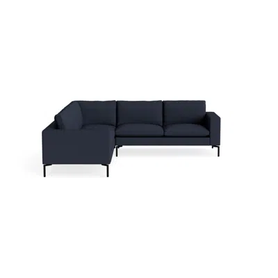 Blu Dot New Standard Sectional Sofa - Kvadrat Autumn Navy / Black / Left