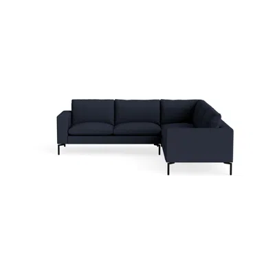 Blu Dot New Standard Sectional Sofa - Kvadrat Autumn Navy / Black / Right