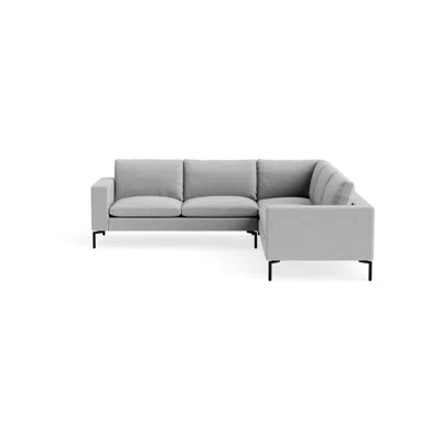 Blu Dot New Standard Sectional Sofa - Maharam Mode In Intaglio / Black / Right