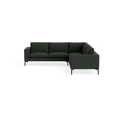 Blu Dot New Standard Sectional Sofa - Vos Evergreen / Black / Right