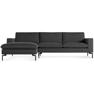 Blu Dot New Standard Sofa W/ Left Arm Chaise In Maharam Meld In Panda/black