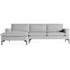 Blu Dot New Standard Sofa W/ Left Arm Chaise In Maharam Mode In Intaglio/black