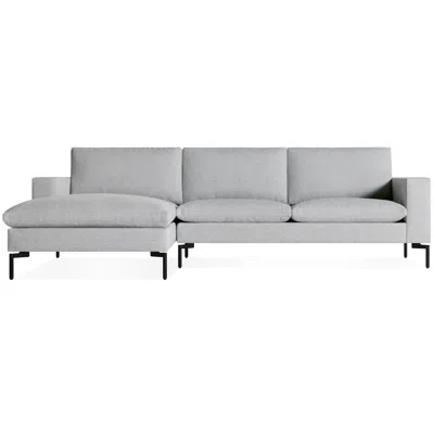 Blu Dot New Standard Sofa W/ Left Arm Chaise In Maharam Mode In Intaglio/black