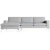 Blu Dot New Standard Sofa W/ Left Arm Chaise In Maharam Mode In Intaglio/white