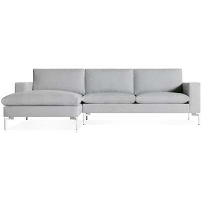 Blu Dot New Standard Sofa W/ Left Arm Chaise In Maharam Mode In Intaglio/white