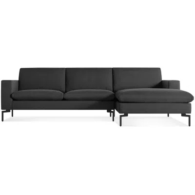 Blu Dot New Standard Sofa W/ Right Arm Chaise In Maharam Meld In Panda/black