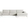 Blu Dot New Standard Sofa W/ Right Arm Chaise In Maharam Mode In Clavicle/white