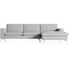 Blu Dot New Standard Sofa W/ Right Arm Chaise In Maharam Mode In Intaglio/white