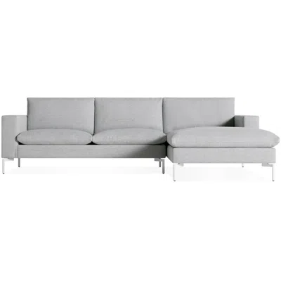Blu Dot New Standard Sofa W/ Right Arm Chaise In Maharam Mode In Intaglio/white