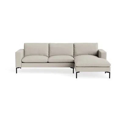 Blu Dot New Standard Sofa With Chaise - Kelso Sand / Black / Right