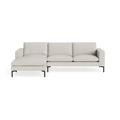 Blu Dot New Standard Sofa With Chaise - Sylvan Bone / Black / Left